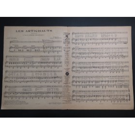 MORETTI Raoul Les Artichauts Chant Piano 1927
