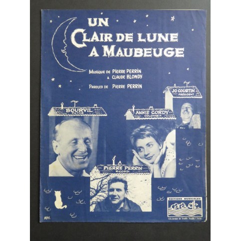 Un Clair de Lune à Maubeuge Tango Bourvil Chant Piano 1962