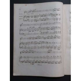 LATOUR Théodore La Cocarde Blanche Piano Flûte ca1820