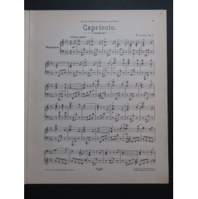 JUNKER W. Capriccio op 2 Piano 1899