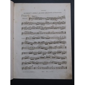 MAYSEDER Joseph German Air with Variations Violon ca1820
