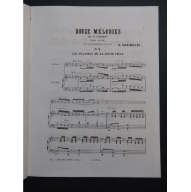 SCHUBERT Franz Les Plaintes de la Jeune Fille Piano Flûte ca1867