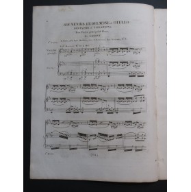 LAFONT Charles Philippe Souvenirs d'Edelmone et Otello Piano Violon ca1825