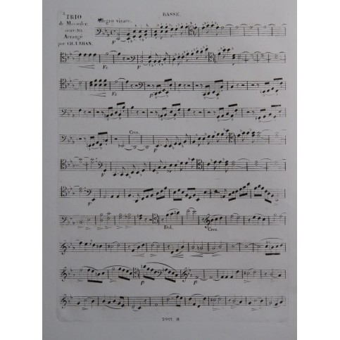 MAYSEDER Joseph Trio op 50 Violoncelle ca1835