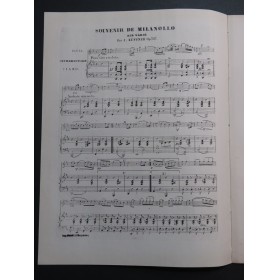 KÜFFNER Joseph Souvenir de Milanollo op 327 Piano Flûte ca1848