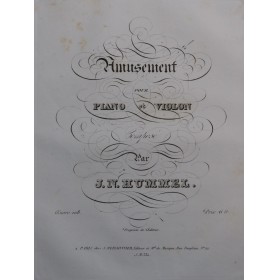 HUMMEL J. N. Amusement op...