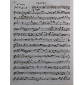 DUSSEK J. L. Sonata Flûte...
