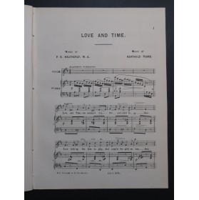 TOURS Berthold Love And Time Piano XIXe siècle