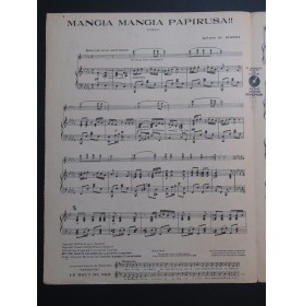 DE BASSI Arturo Mangia Mangia Papirusa !! Piano 1922