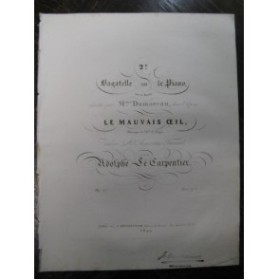 LE CARPENTIER Adolphe Bagatelle No 2 Piano ca1835