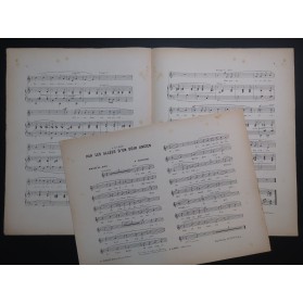 ROUSSE J. Par les allées d'un soir ancien Chant Piano ca1905
