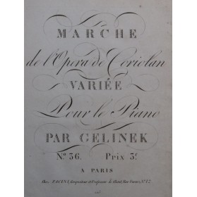 GELINEK Joseph Marche de...