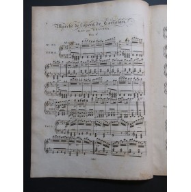 GELINEK Joseph Marche de l'Opéra de Coriolan Piano ca1820