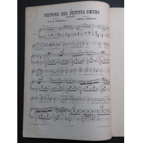 LEHMANN E. La Voiture des Petites Sœurs Chant Piano 1867