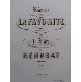 RÉMUSAT Jean Fantaisie sur...
