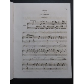 RÉMUSAT Jean Fantaisie sur la Favorite Piano Flûte ca1860