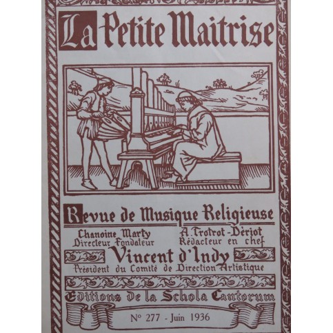 La Petite Maîtrise No 277 Alain Vadon Flor Micha Orgue 1936