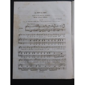 GRISAR Albert Là-bas ! Là-bas ! Dédicace Chant Piano ca1840