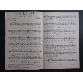 Oh ! La la ! S. Taccani Dalida Luis Mariano Annie Cordy Chant 1956
