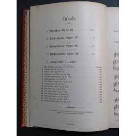 SCHUMANN Robert Lieder Band 1 à 3 Chant Piano