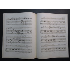 DEMERSSEMAN Jules Fantaisie sur Beatrice di Tenda Piano Flûte ca1867