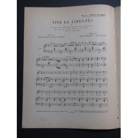 VARNEY Jean BLÈS Numa Vive la Liberté ! Chant Piano