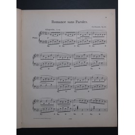 NEUSTEDT Charles Romance sans Paroles op 176 Piano ca1885