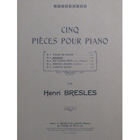 BRESLES Henri Menuet Piano