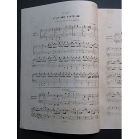 CZERNY Charles Fantaisie No 2 sur Norma Bellini op 689 Piano 6 mains ca1842