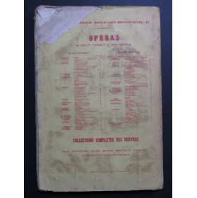 MOZART W. A. L'Enlèvement au Serail Opéra Chant Piano 1859