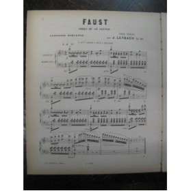 LEYBACH Faust Gounod Piano ca1860