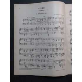 JADASSOHN S. Suite op 124 Piano 1895