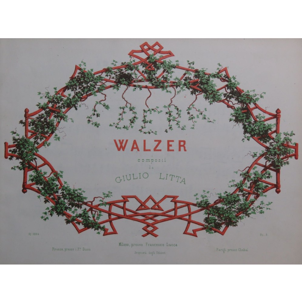 LITTA Giulio Edera-Walzer Piano ca1845