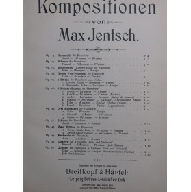 JENTSCH Max Scherzo op 36...