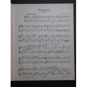 JENTSCH Max Scherzo op 36 Piano 1900