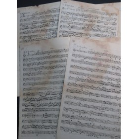 PLEYEL Ignace 12 Nouveaux Quatuors 3ème Livraison Violons Alto Violoncelle 1787