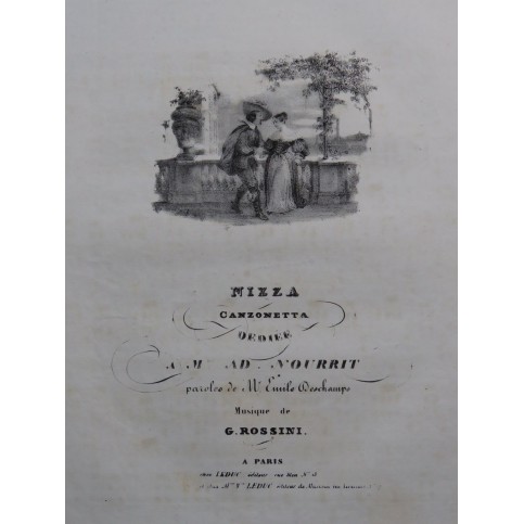 ROSSINI G. Nizza Chant Piano ca1830