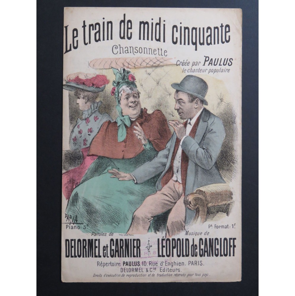 Le Train de Midi Cinquante Léopold Gangloff Chant XIXe
