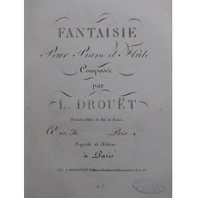 DROUËT Louis Fantaisie op...