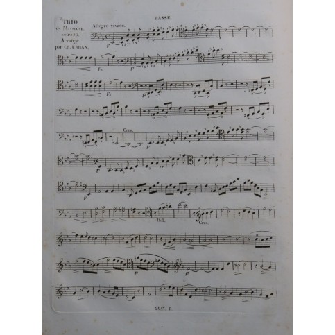 MAYSEDER Joseph Trio op 50 Violoncelle ca1835
