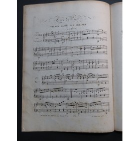 GELINEK Joseph Cors de Poste Valzer varié Piano ca1813