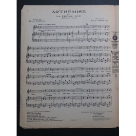 MORETTI Raoul Arthémise Chant Piano 1925