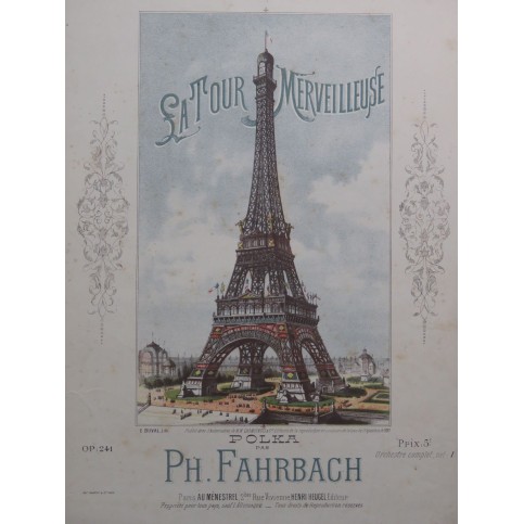 FAHRBACH Philippe La Tour Merveilleuse op 241 Piano 1908