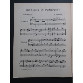 CORBIN A. Perruche et Perroquet Piano 1883