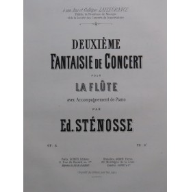 STÉNOSSE Edmond Fantaisie...