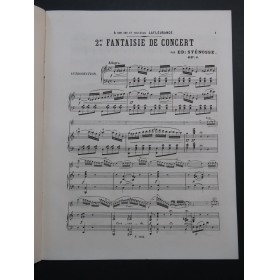 STÉNOSSE Edmond Fantaisie de Concert No 2 op 6 Piano Flûte ca1877