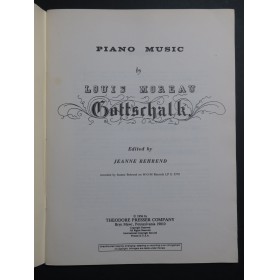 GOTTSCHALK L. M. Piano Music 8 Pièces Piano 1956