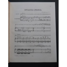 TERSCHAK Adolf Fantaisie sur Lucrezia Borgia Piano Flûte ca1870
