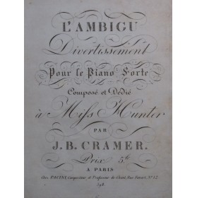 CRAMER J. B. L'Ambigu...