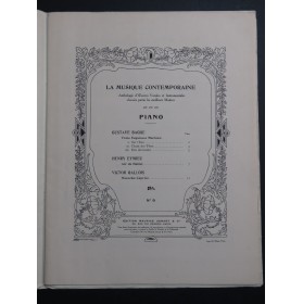 BAGGE EYMIEU GALLOIS Pièces Piano 1913